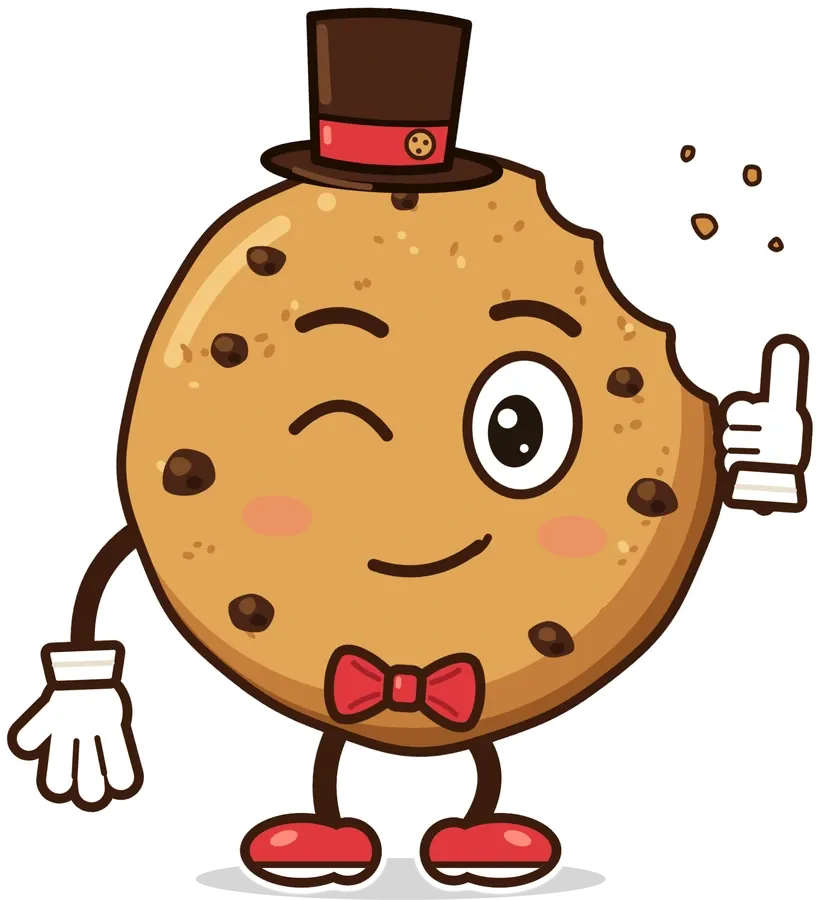 Mr. Cookie zeigt den Daumen nach oben